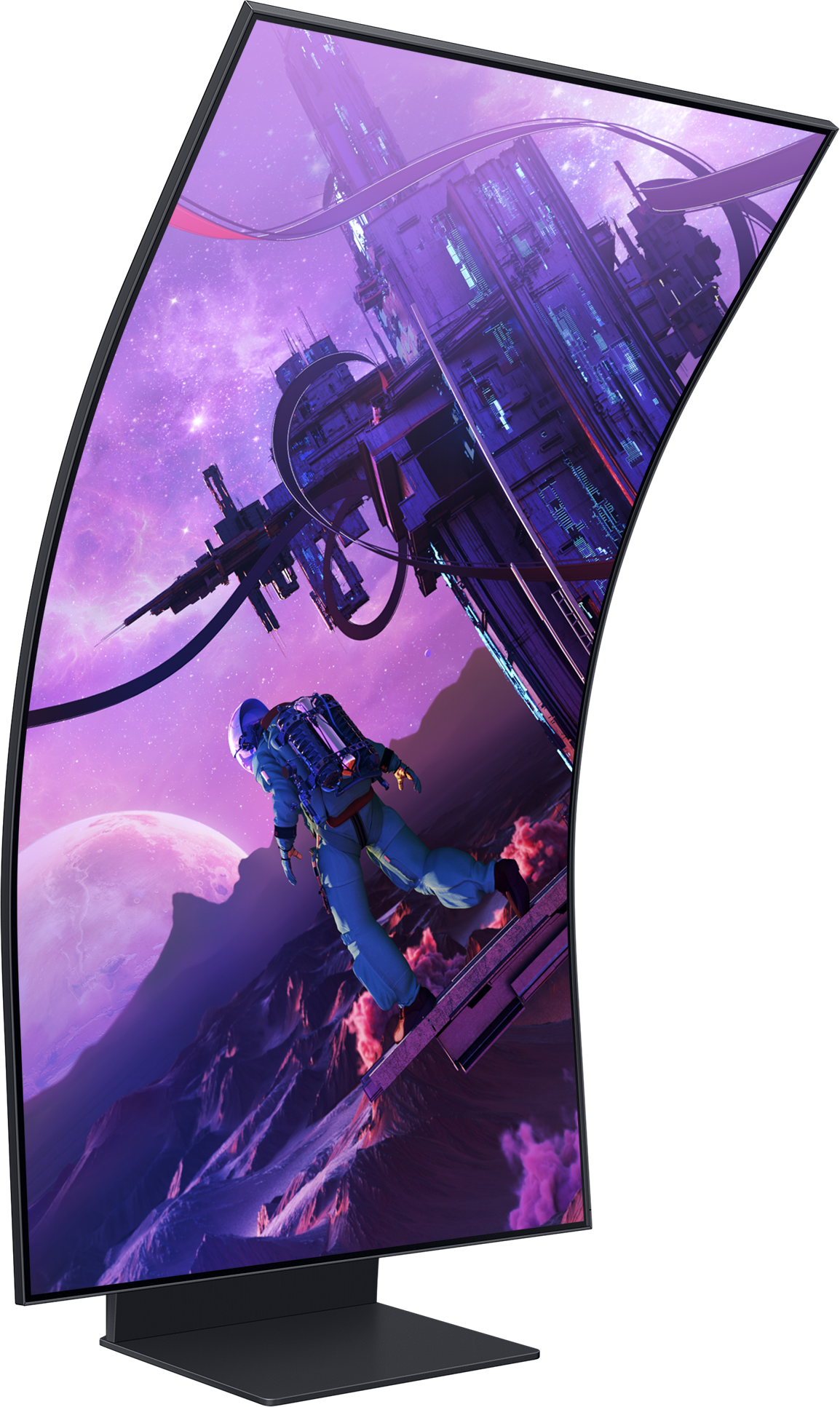 SAMSUNG Odyssey Ark LS55BG970NU - Ecran de jeu, 55 ", UHD 4K, 165 Hz, Noir