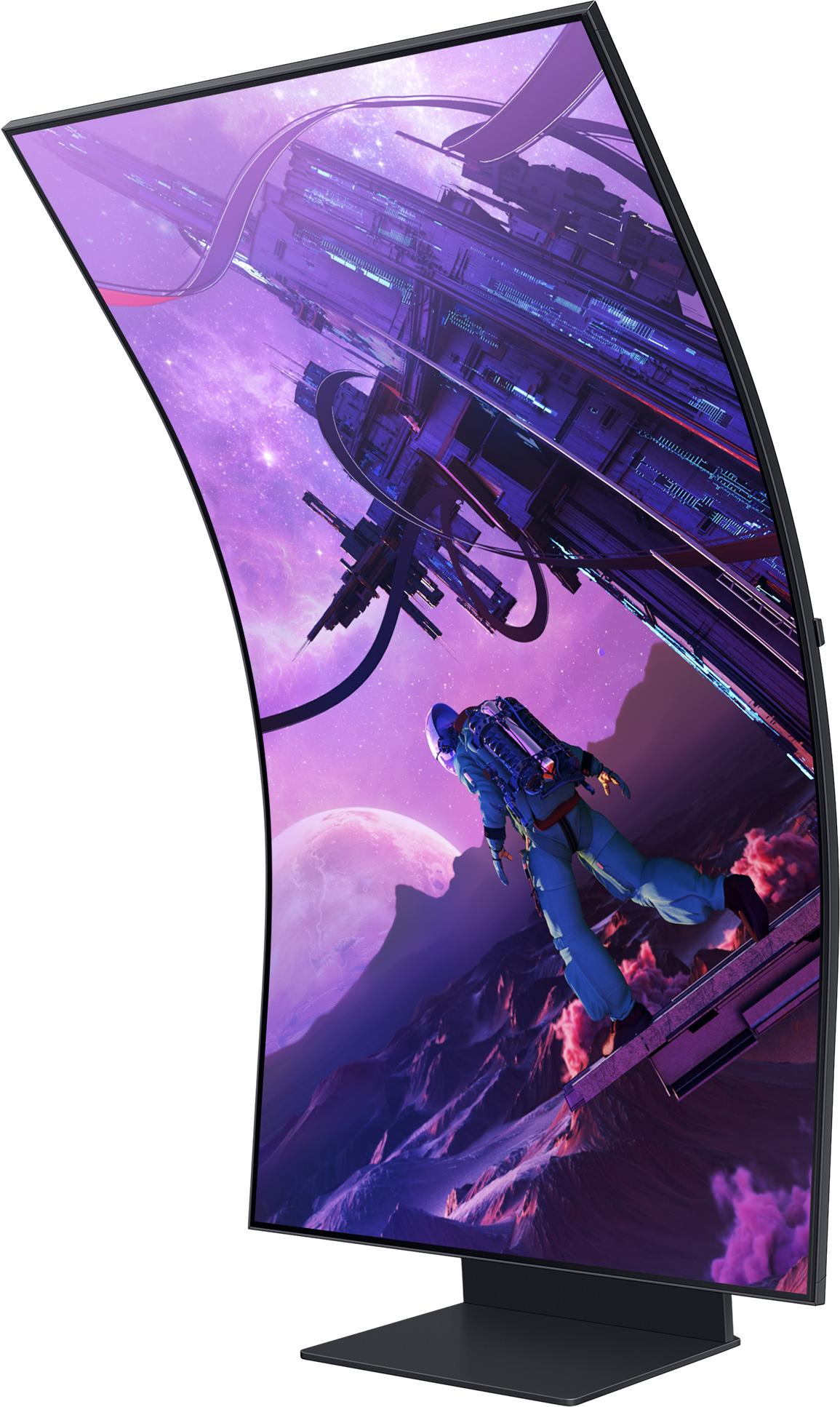 SAMSUNG Odyssey Ark LS55BG970NU - Ecran de jeu, 55 ", UHD 4K, 165 Hz, Noir