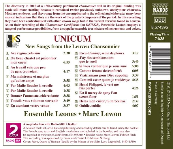 Ensemble Leones. Lewon Marc. - Unicum  - (CD)