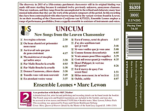 Ensemble Leones. Lewon Marc. | Unicum - (CD) Ensemble Leones. Lewon Marc.  auf CD online kaufen | SATURN