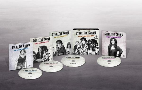 Bild von verschiedenen Stone the Crows Albumcovern und CDs.