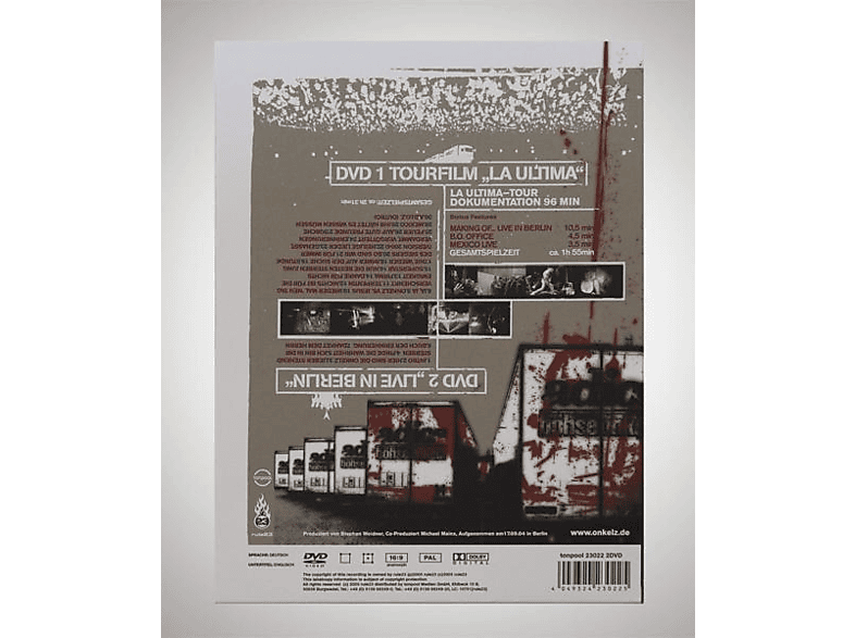 Thumbnail - B"hse Onkelz - La Ultima/Live in Berlin (DVD)