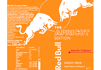 REDBULL Energy Drink The Apricot Edition Marille-Erdbeere 24x0.25L Energy Drink, Orange