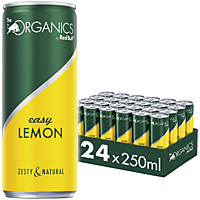 ORGANICS BY RED BULL 870427 Easy Lemon BIO, Erfrischungsgetränk, 24 x 0.25l