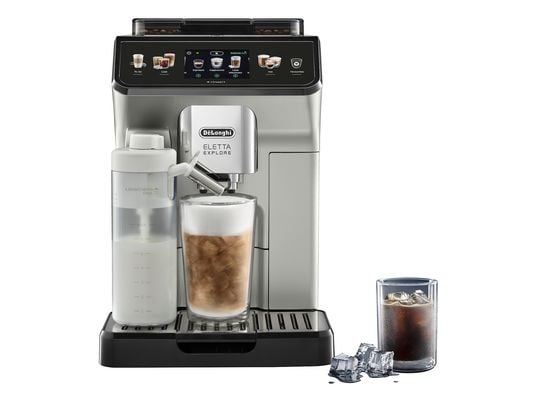 DE-LONGHI ECAM450.65.S Eletta Explore Cold Brew - Macchina da caffè automatica (Argento)