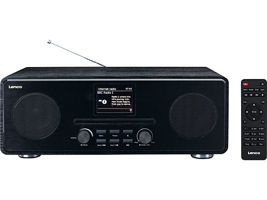 LENCO DIR-261BK - Internetradio (DAB, Internet radio, FM, Schwarz)
