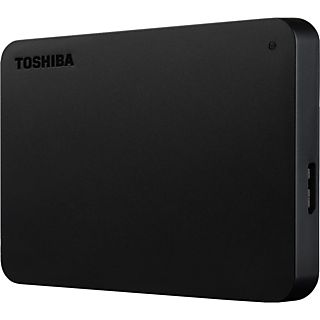 Disco duro externo 4 TB- Toshiba Canvio Basics, 2.5", USB 3.0, HDD, Negro