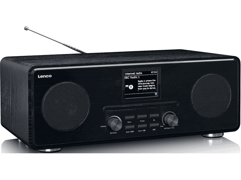 Lenco DIR-261BK Internetradio mit DAB+, CD/MP3-Player — Foto 4 von 5