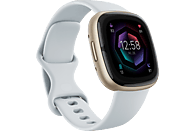 FITBIT Sense 2 Smartwatch Aluminium Elastomer, S/L, Blue Mist/Soft Gold