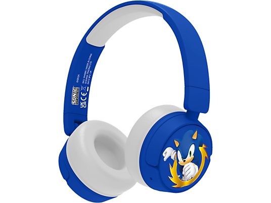 OTL TECHNOLOGIES SEGA Sonic the Hedgehog Kids - Casque (supra-auriculaire, bleu/blanc)