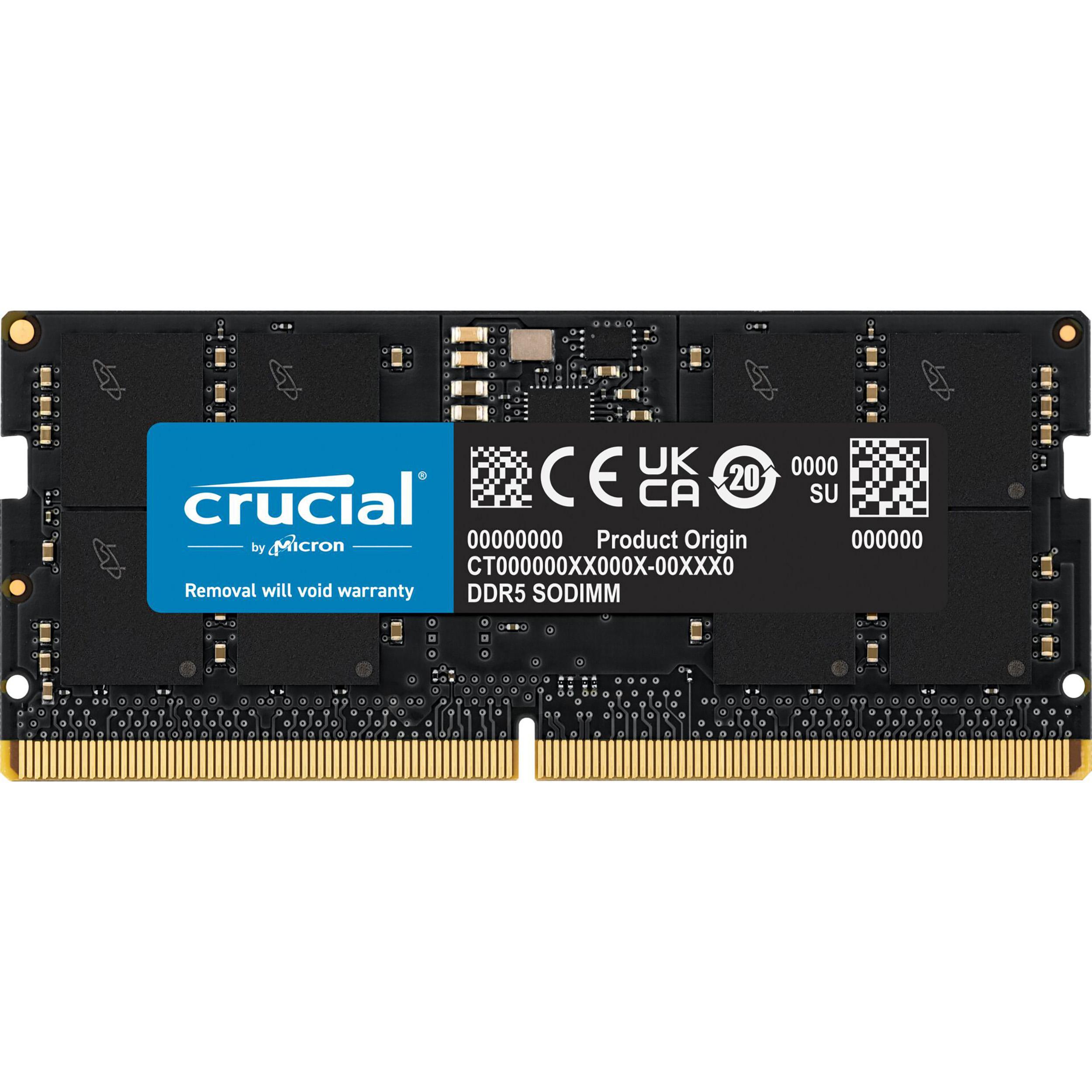 GB 16 Arbeitsspeicher DDR5-5600 RAM, CRUCIAL DDR5 CT16G56C46S5 SODIMM, 262-Pins, CL46