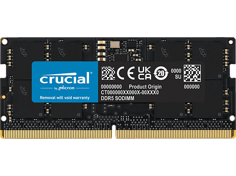 CL46 GB CT16G56C46S5 DDR5 DDR5-5600 SODIMM, 16 RAM, 262-Pins, Arbeitsspeicher CRUCIAL