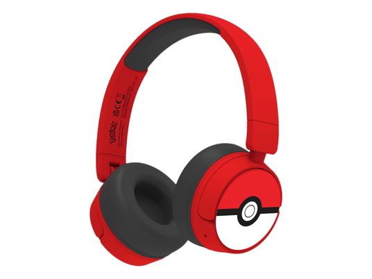OTL TECHNOLOGIES Pokémon Poké Ball Kids - Cuffie (On-ear, Rosso)