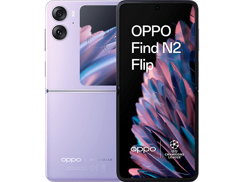 OPPO Find N2 Flip, Moonlit Purple, 256GB, 8GB RAM, 6.8 FHD+, Plegable, Cámara 50+8MP, 4300mAh, Dual Nano SIM