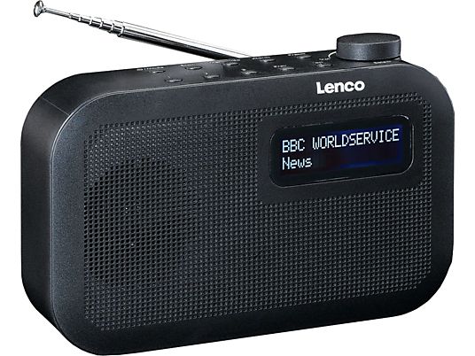 LENCO PDR-016BK - Digitalradio (DAB+, FM, Schwarz)