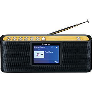LENCO PDR-045BK - Digitalradio (DAB+, FM, Bambou-Noir)