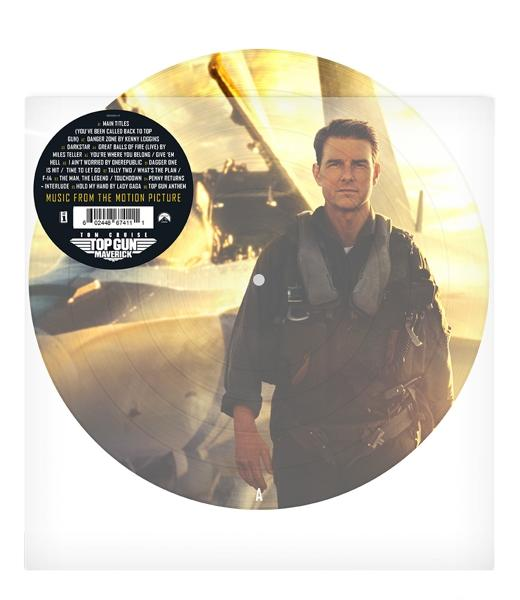 Hanglemez Tom Cruise-zal, a Top Gun: Maverick filmből.