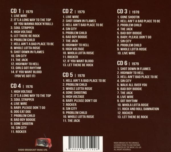 AC/DC - Bon Scott - (CD) Broadcasts History/Radio