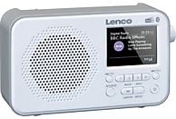 LENCO PDR-036WH - Digitalradio (FM, DAB, DAB+, Weiss/Grau)
