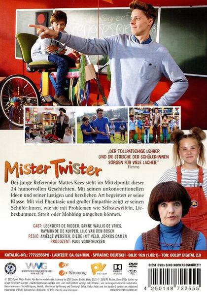DVD-Cover für Mister Twister mit Bildern des Films und der Darsteller.