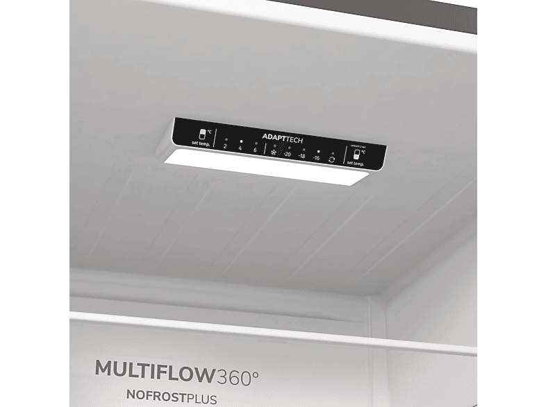 GORENJE NRC61CSXL4 Kühlgefrierkombination (C, 326 l, 1850 mm hoch, Edelstahl)