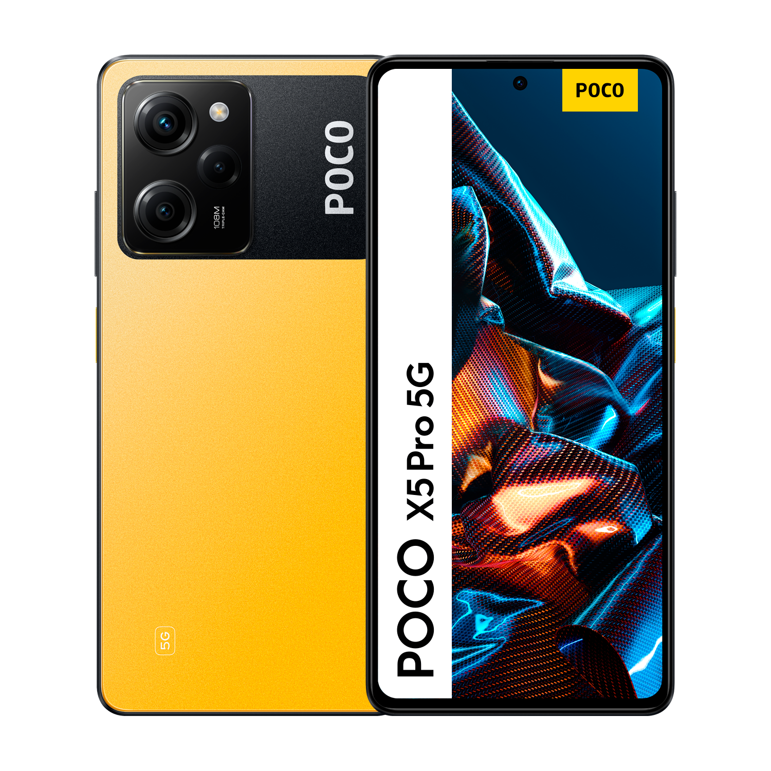 Móvil - Pocophone X5 Pro, Amarillo, 256 GB, 8 GB RAM, 6.67" FHD+ Flow AMOLED DotDisplay, Snapdragon® 778G, 5000 mAh, Android