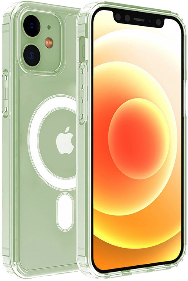 CASE AND PRO iPhone 13 mini TPU+PC mágneses szilikon tok, átlátszó