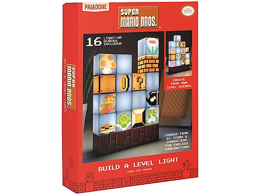 PALADONE Super Mario Bros.:Build a Level Light - Lampada (Multicolore)