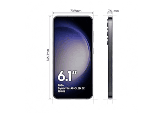 doble Prematuro pasión Móvil - Samsung Galaxy S23 5G, Phantom Black, 256GB, 8GB RAM, 6.1" FHD+,  Qualcomm Snapdragon, 3900mAh, Android 13 | MediaMarkt