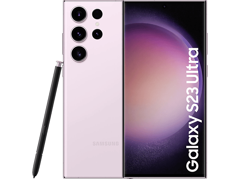 Móvil - Samsung Galaxy S23 Ultra 5G, Misty Lilac, 512GB, 12GB RAM, 6.8" QHD+, Qualcomm Snapdragon 8, Gen 2 Octa-Core, 5000mAh, Android 13