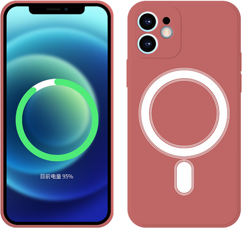 CASE AND PRO Samsung S23 Plus mágneses szilikon tok, piros (MAGSAFE-S23P-R)