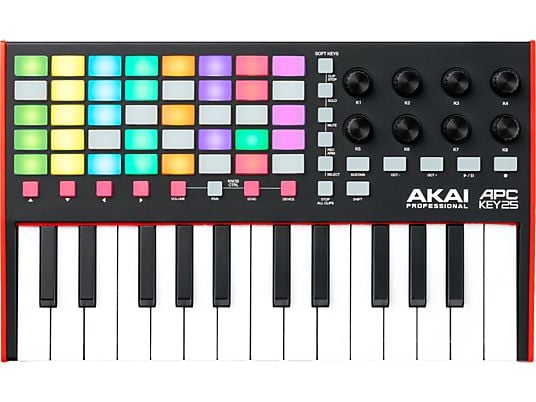 AKAI APC Key 25 MK2 - MIDI/USB Keyboard Controller (Schwarz)