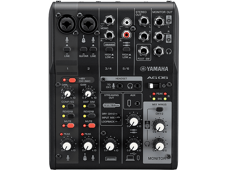 Mixer Audio Yamaha Ag06Mk2B