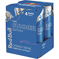 RED BULL 870531 Juneberry Summer Edition, Energy Drink, 4 x 0.25 L
