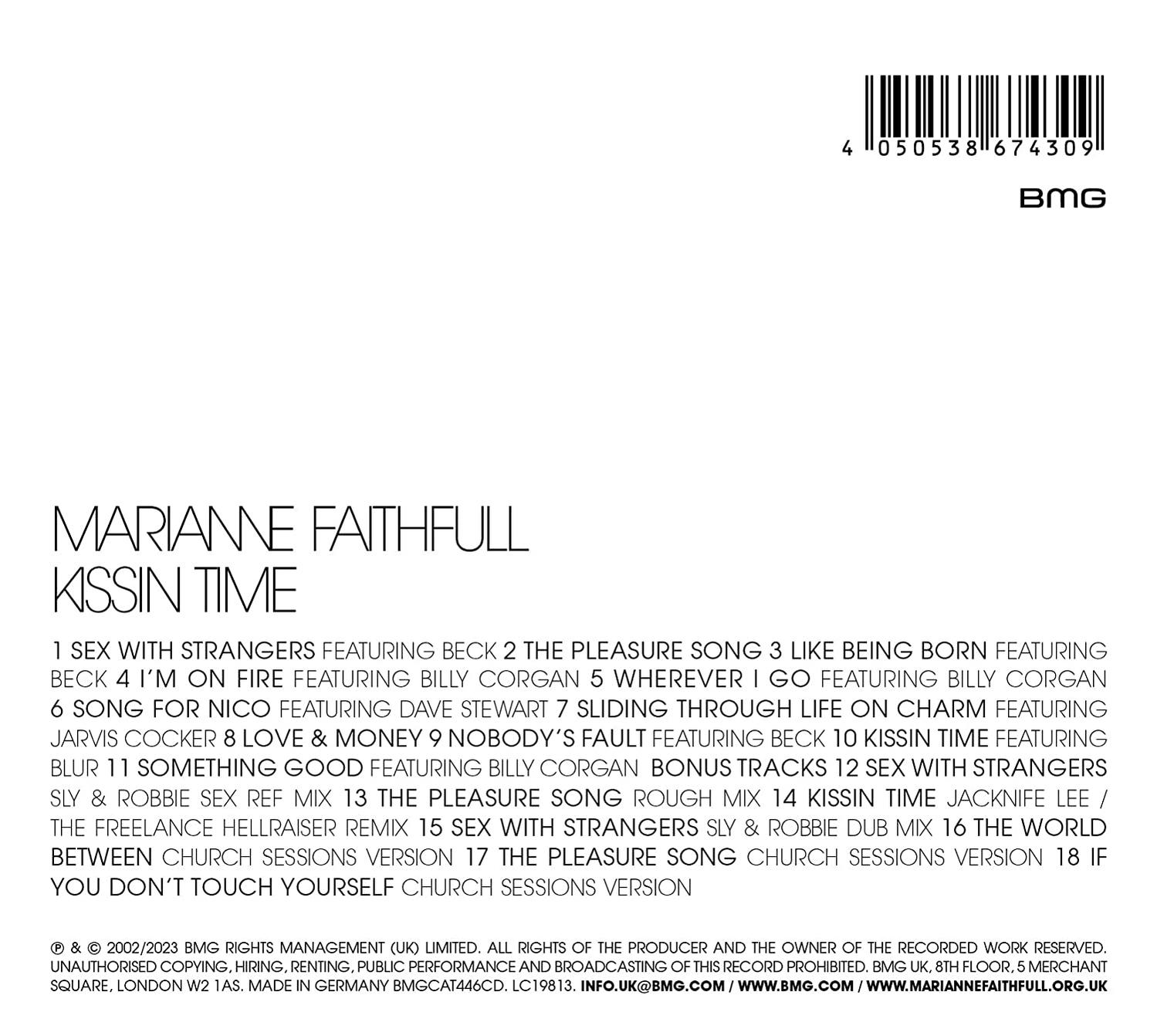 Die Rückseite einer Musik-CD mit Text und einem Barcode.
