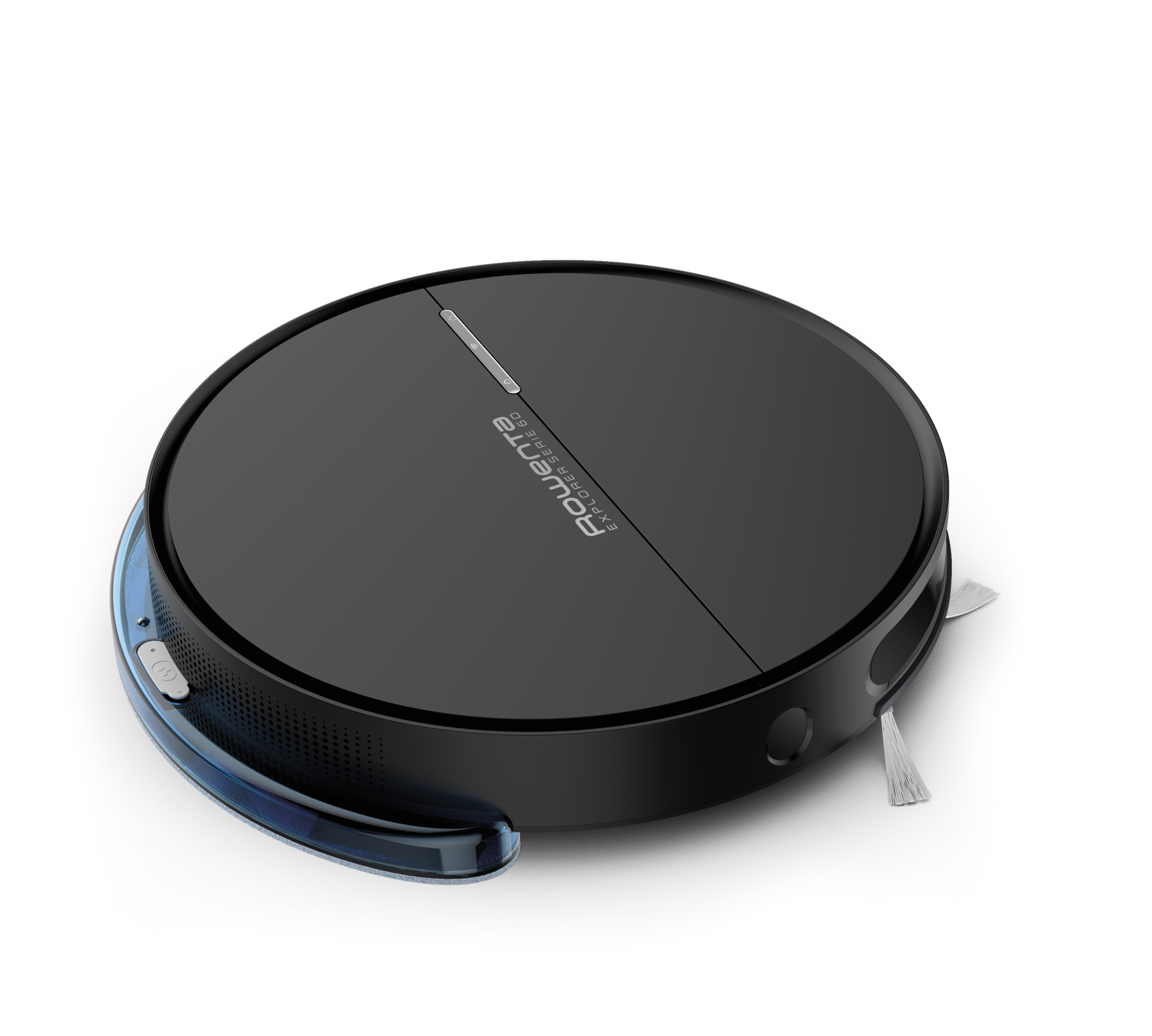 Robot aspirador - Rowenta RR7455WH, Aspira y friega a la vez, 550 W,  0.4 l, Autonomía 90 min, 65 dB, Wi-Fi, Negro