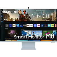 Monitor - Samsung Smart Monitor LS32BM80BUUXEN M8, 32 ", UHD 4K, 4ms, 60 Hz, Azul