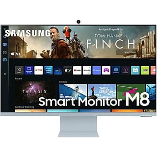 Monitor - Samsung Smart Monitor LS32BM80BUUXEN M8, 32 ", UHD 4K, 4ms, 60 Hz, Azul