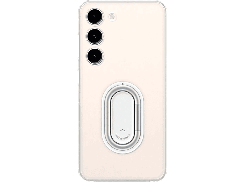 Funda móvil - Samsung, Para Samsung Galaxy S23 5G, Trasera, Con Soporte, Transparente