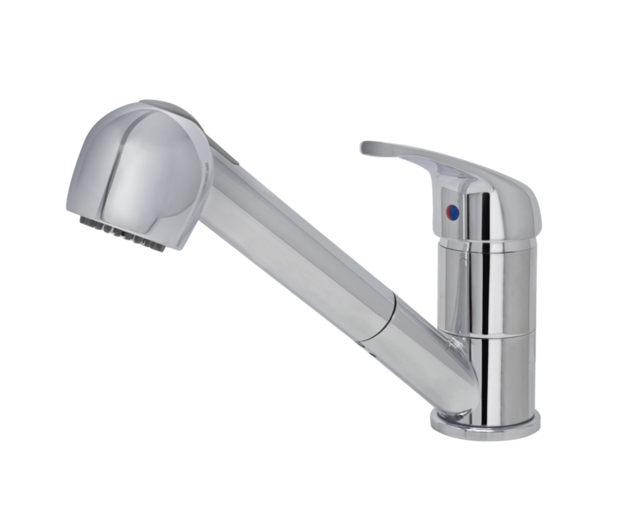 ELLECI VENERE INOX MIKVENCR, kihúzható zuhanyfej (zuhany / normál),forgatható kifolyócsővel