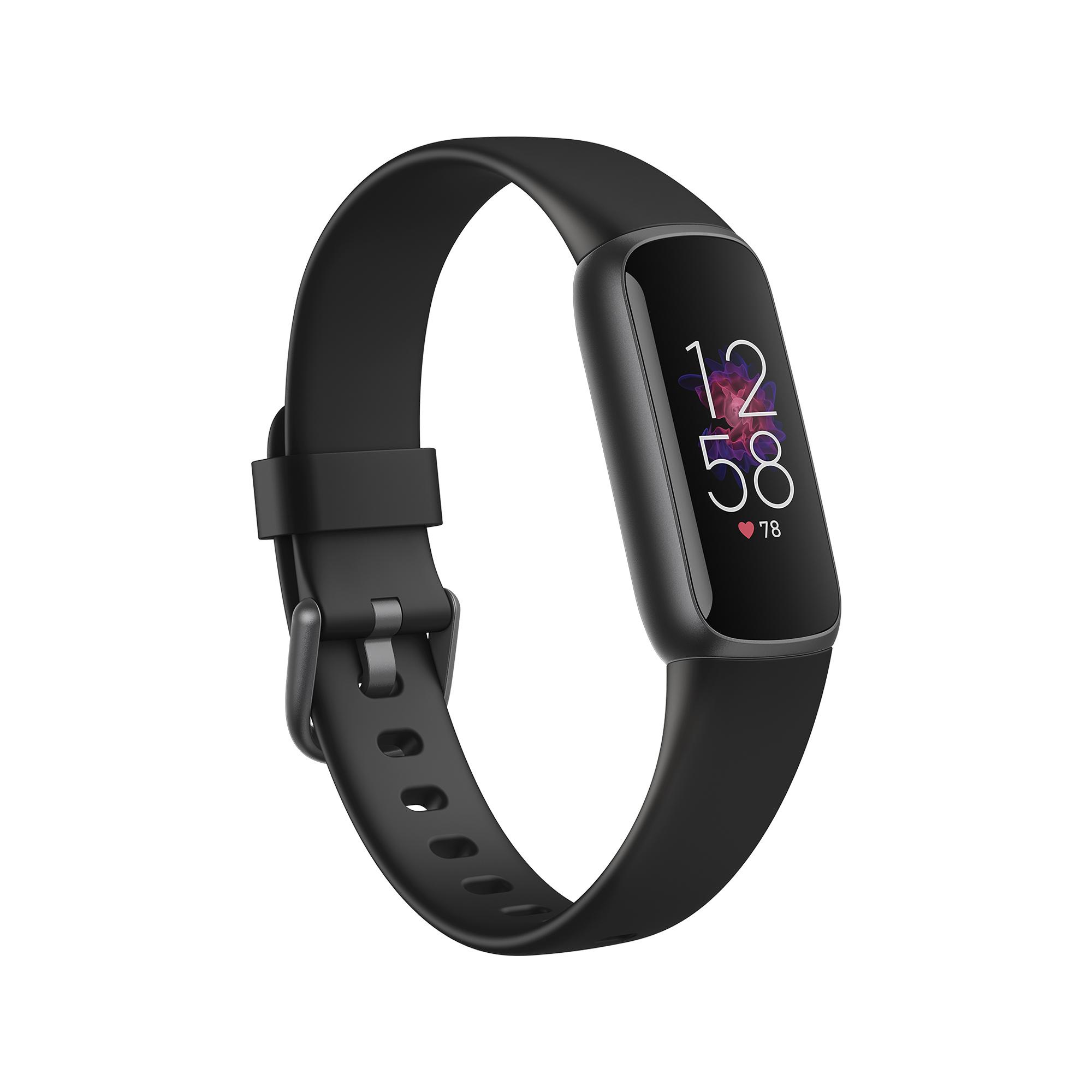 FITBIT Luxe, Fitness S, L, Schwarz Tracker