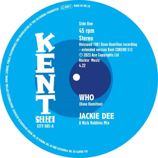 Jackie / The Dave Who (Vinyl) Dee (7inch) Band - Hamilton 