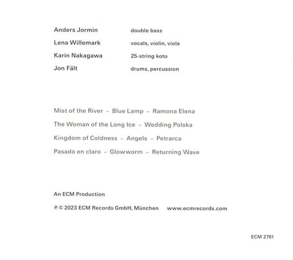 Text mit Musikern und Songtiteln von einer ECM Records CD.