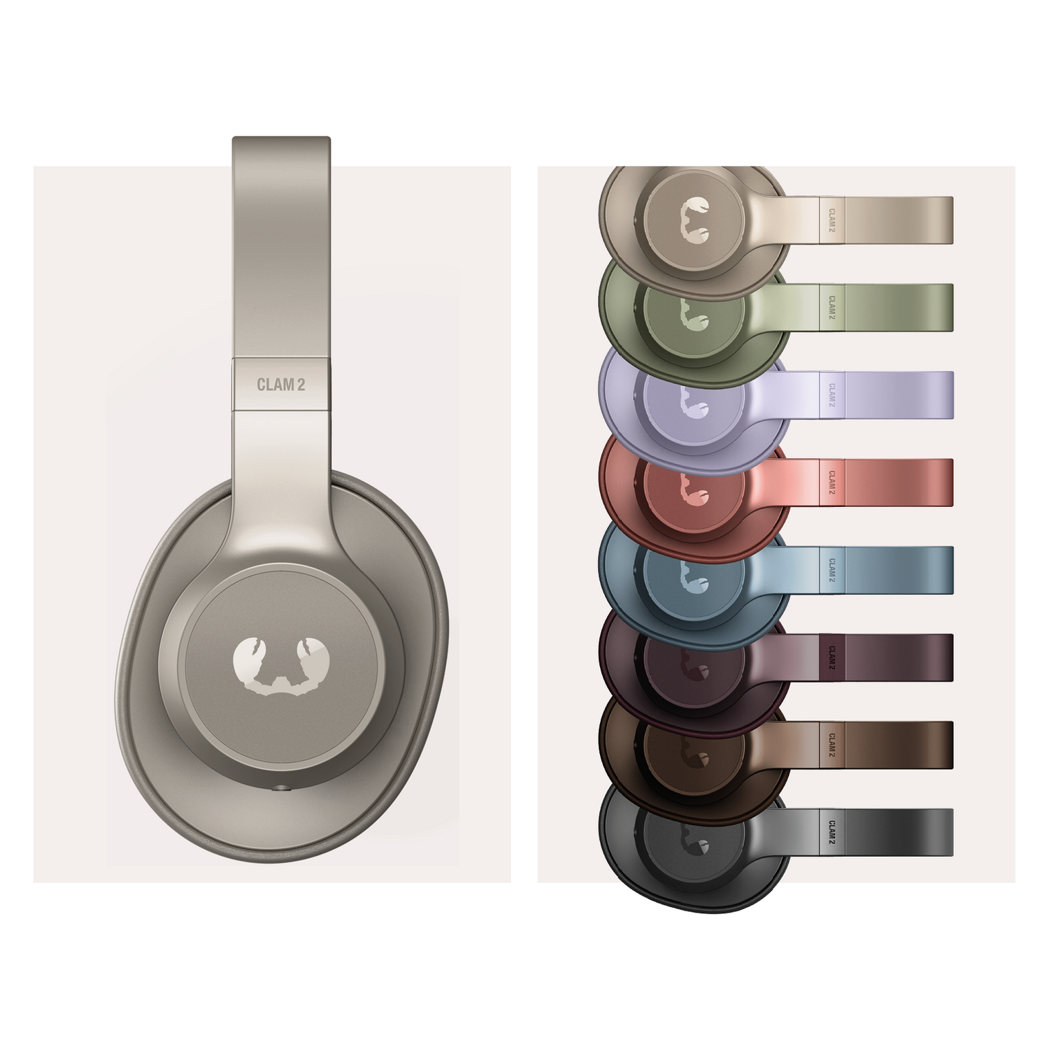 FRESH 'N REBEL Clam 2 - Silky Sand Over-ear Hoofdtelefoon Beige