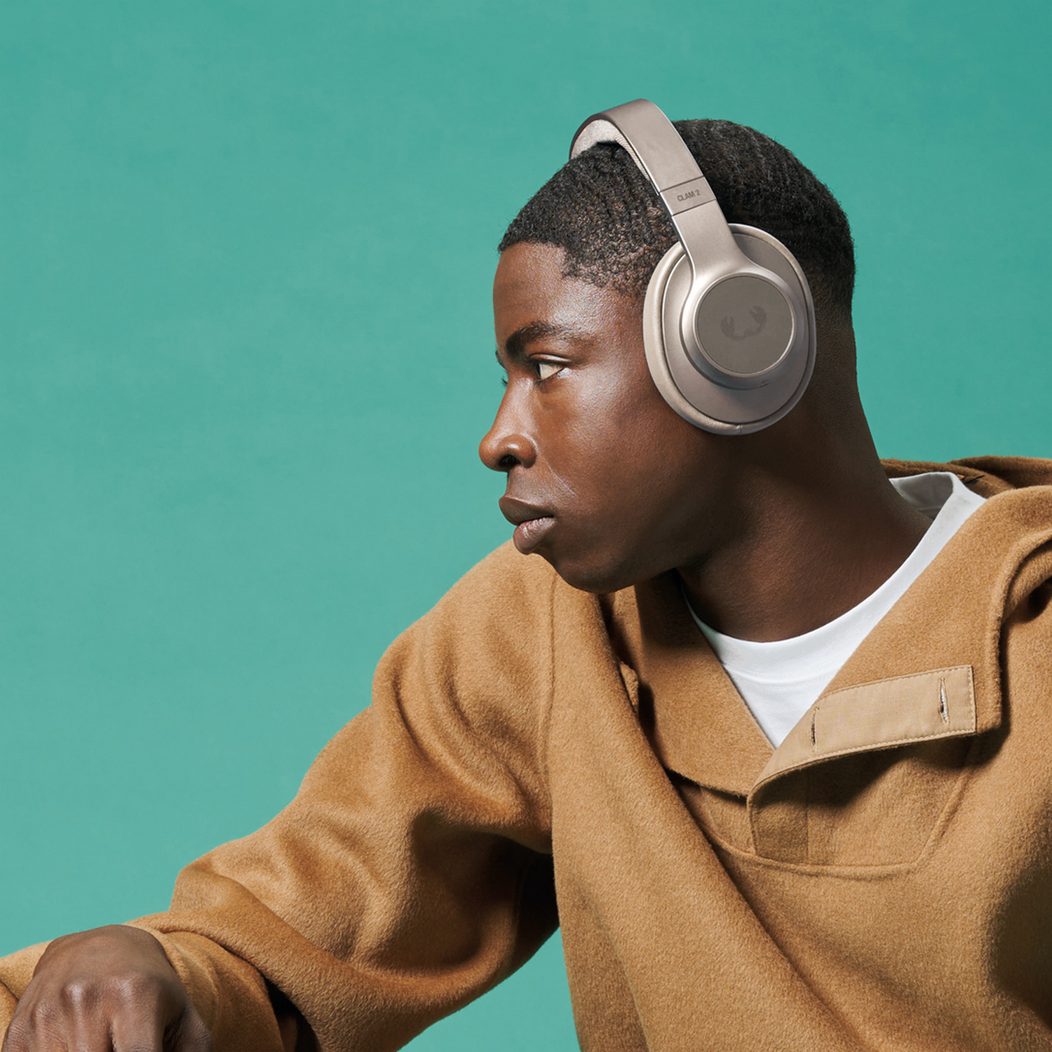 FRESH 'N REBEL Clam 2 - Silky Sand Over-ear Hoofdtelefoon Beige