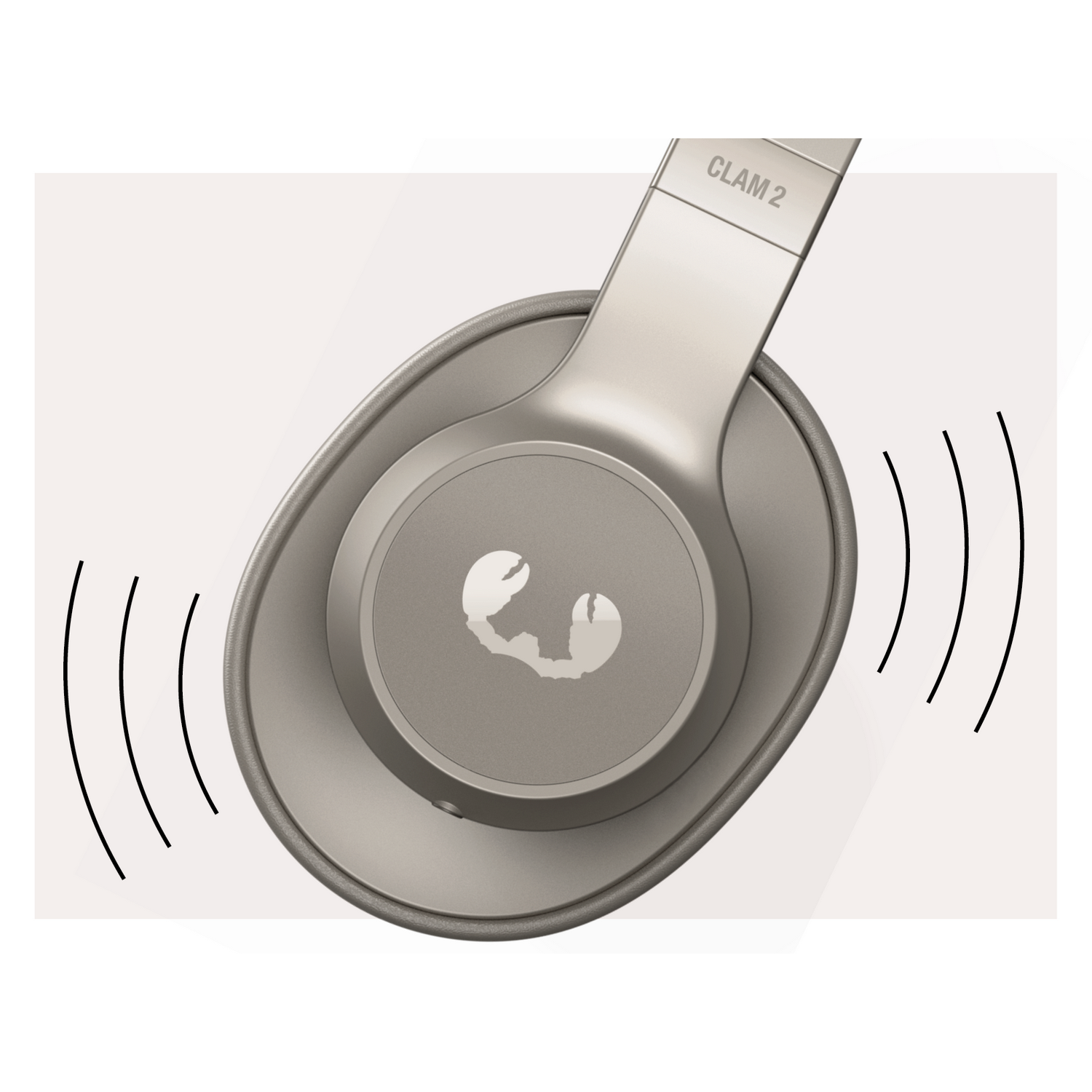 FRESH 'N REBEL Clam 2 - Silky Sand Over-ear Hoofdtelefoon Beige
