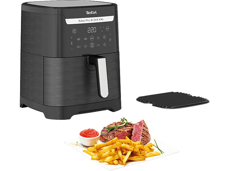 TEFAL EY8018 Easy Fry & Grill XXL 2-in-1 Heißluftfritteuse 1830 Watt Schwarz