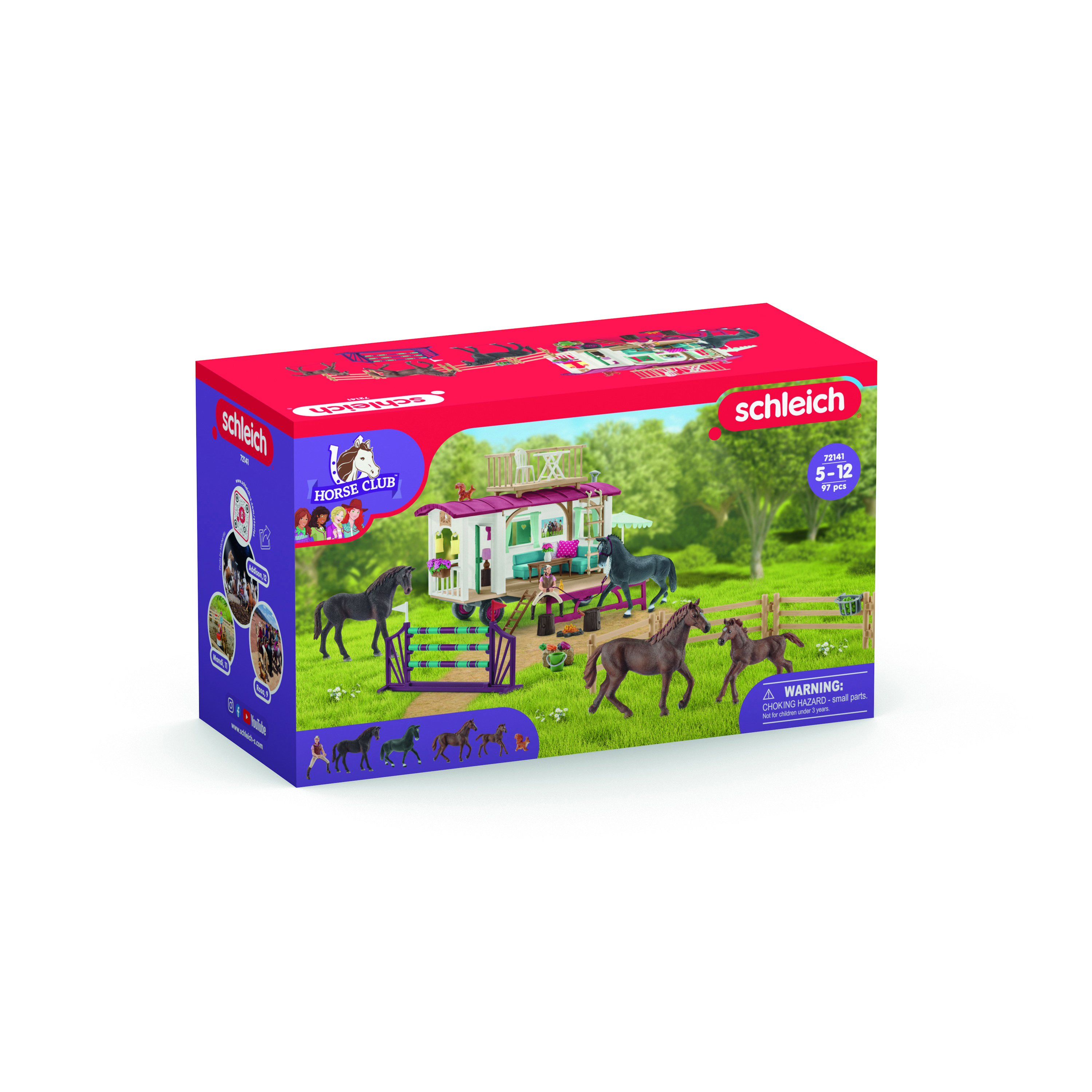 SCHLEICH Geheimes Turnier-Training am Spielfigur, Caravan Mehrfarbig