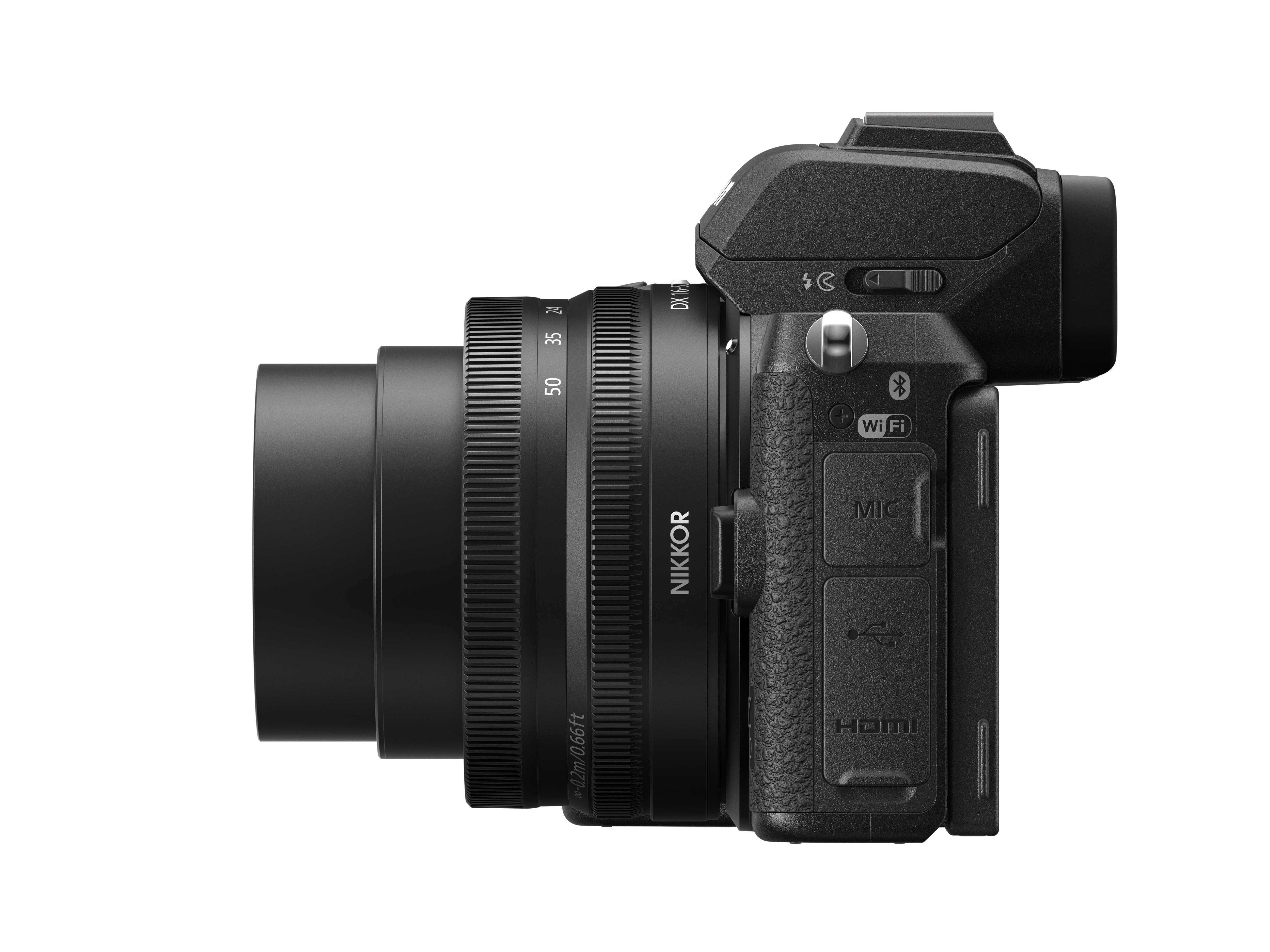 NIKON Z 50 Kit 8 Objektiv mit Display Systemkamera WLAN mm, 16-50 Touchscreen, cm