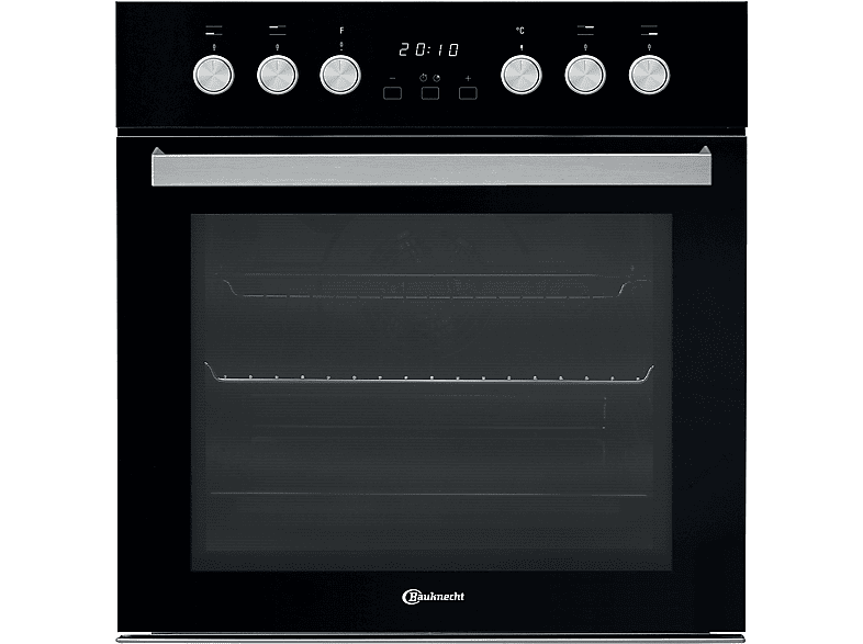 BAUKNECHT HEKO BLACK 700 H, Einbauherdset (Elektrokochfeld, A, 65 l)